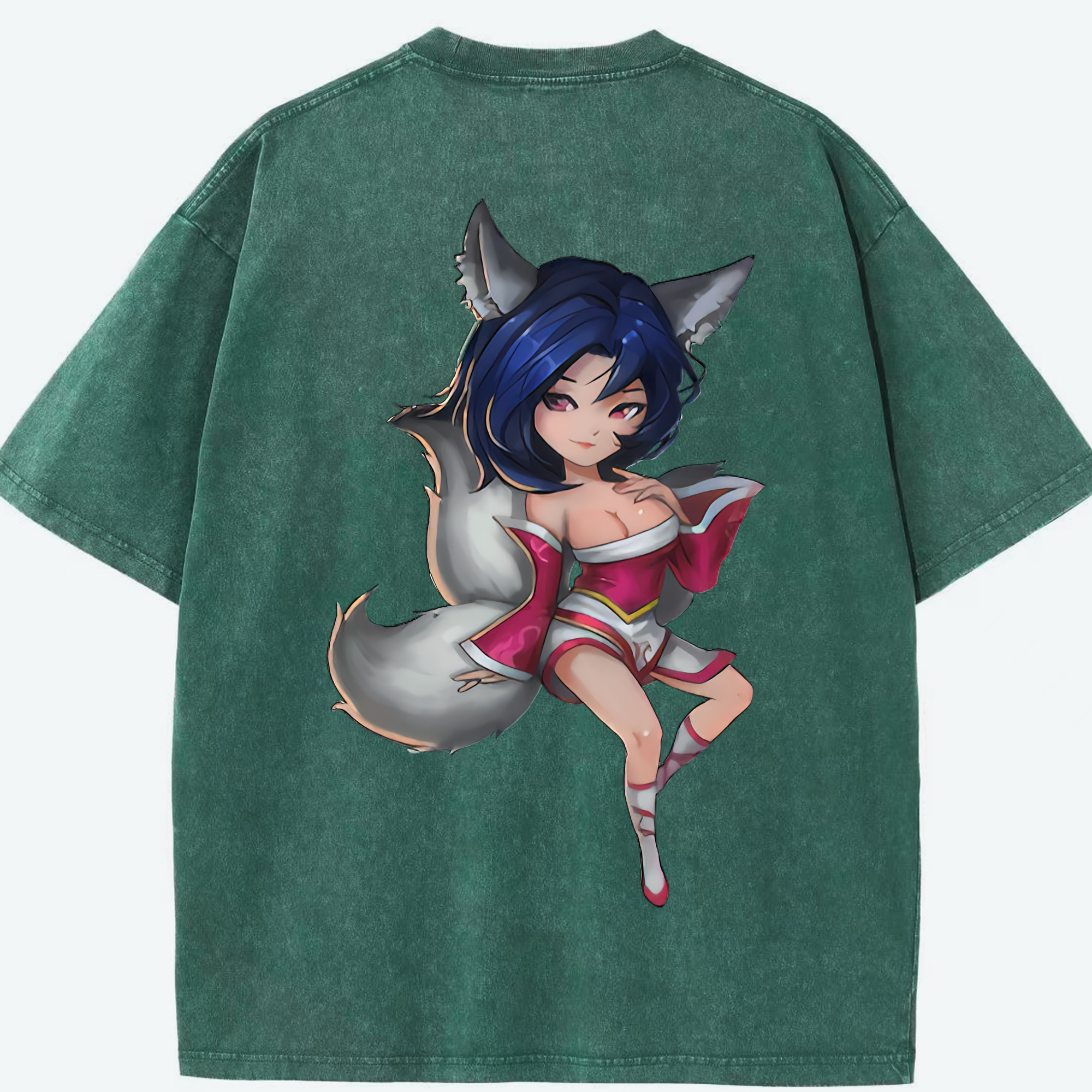 リーグ・オブ・レジェンド League of Legends LOL 綿100% ヴィンテージ風 半袖Tシャツ（背面プリント）